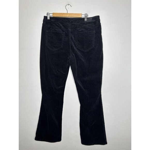 Lands End Womens Mid Rise Bootcut Corduroy Black Pant Size 14 - Picture 7 of 10